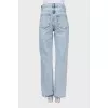 Джинси mom fit з рваним ефектом