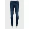 Мужские джинсы slim fit синего цвета