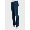 Мужские джинсы slim fit синего цвета