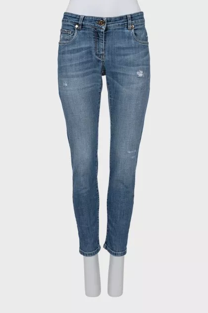 Джинсы на средней посадке slim fit