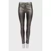 Серые джинсы skinny fit с биркой