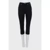 Укорочені чорні джинси skinny fit