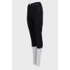 Укорочені чорні джинси skinny fit