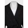 Black jacket with floral print