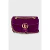Велюрова сумка GG Marmont
