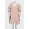Silk dress with lace