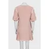 Silk dress with lace