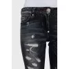 Чорні рвані джинси skinny fit