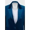 Велюровый костюм с брюками клеш и биркой