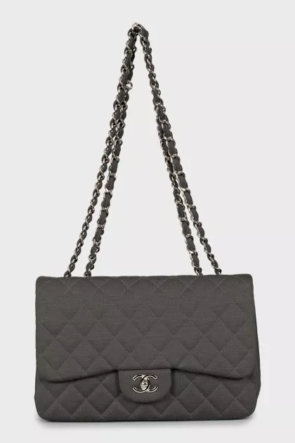 Текстильна сумка Classic Double Flap Quilted Jersey
