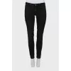Чорні джинси skinny fit на низькій посадці