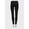 Чорні джинси skinny fit на низькій посадці