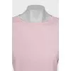 Fitted T-shirt with accent shoulders