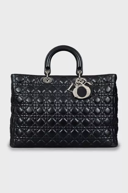 Чорна сумка Lady Dior