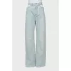 Блакитні джинси wide leg fit