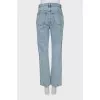 Голубые джинсы straight fit