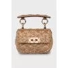 Золотиста сумка Rockstud Spike