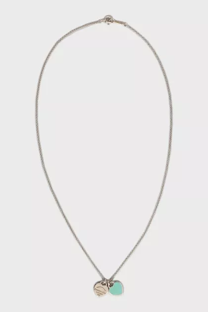 Підвіска із срібла Double Heart на ланцюжку