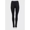 Чорні джинси skinny fit на середній посадці