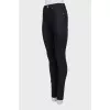 Чорні джинси skinny fit на середній посадці