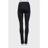 Чорні джинси skinny fit на середній посадці