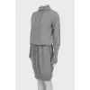 Cashmere dress with pockets