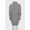 Cashmere dress with pockets