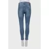 Рвані джинси skinny fit блакитного кольору