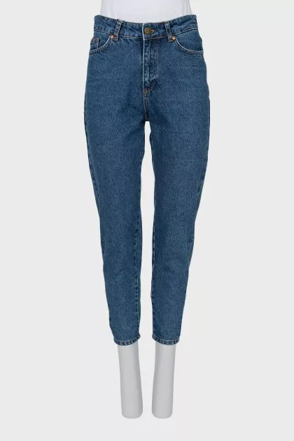 Джинси tapered fit на високій посадці