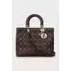 Кожаная сумка Lady Dior