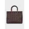 Кожаная сумка Lady Dior