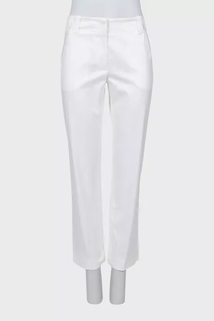Білі штани straight fit