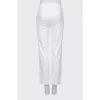 Білі штани straight fit