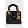 Сумка Lady Dior з лакованої шкіри