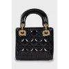Сумка Lady Dior з лакованої шкіри