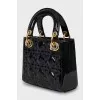 Сумка Lady Dior з лакованої шкіри