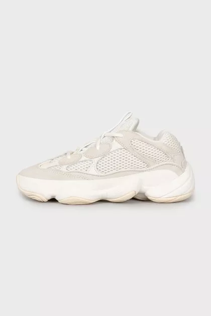 Сірі кросівки Yeezy 500 з биркою