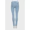 Джинси skinny fit блакитного кольору