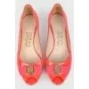 Красные лаковые туфли kitten heels