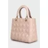 Розовая сумка Lady Dior