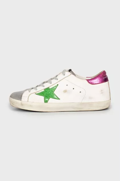 Кеди Super-Star зі шкіри та замші