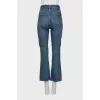 Джинсы straight fit с рельефным швом