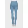 Блакитні джинси skinny fit на блискавці
