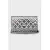 Срібляста сумка Wallet on Chain