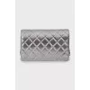 Срібляста сумка Wallet on Chain