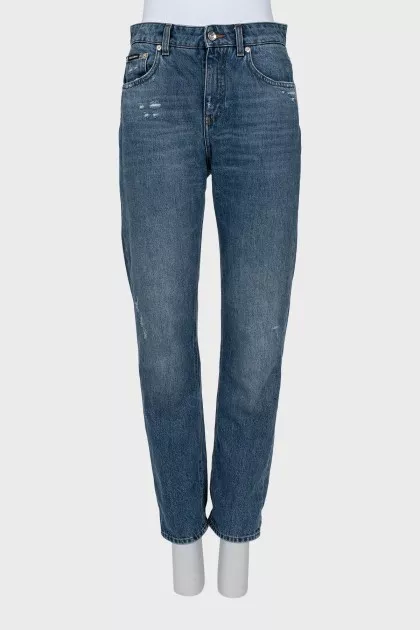Джинси на високій посадці straight fit