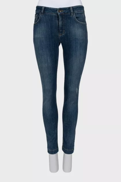 Темно-сині джинси skinny fit