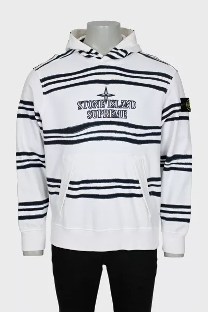 Мужское худи by Supreme x Stone Island