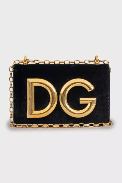 Велюрова сумка DG Girls