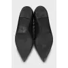 Балетки зі шкіри Rockstud